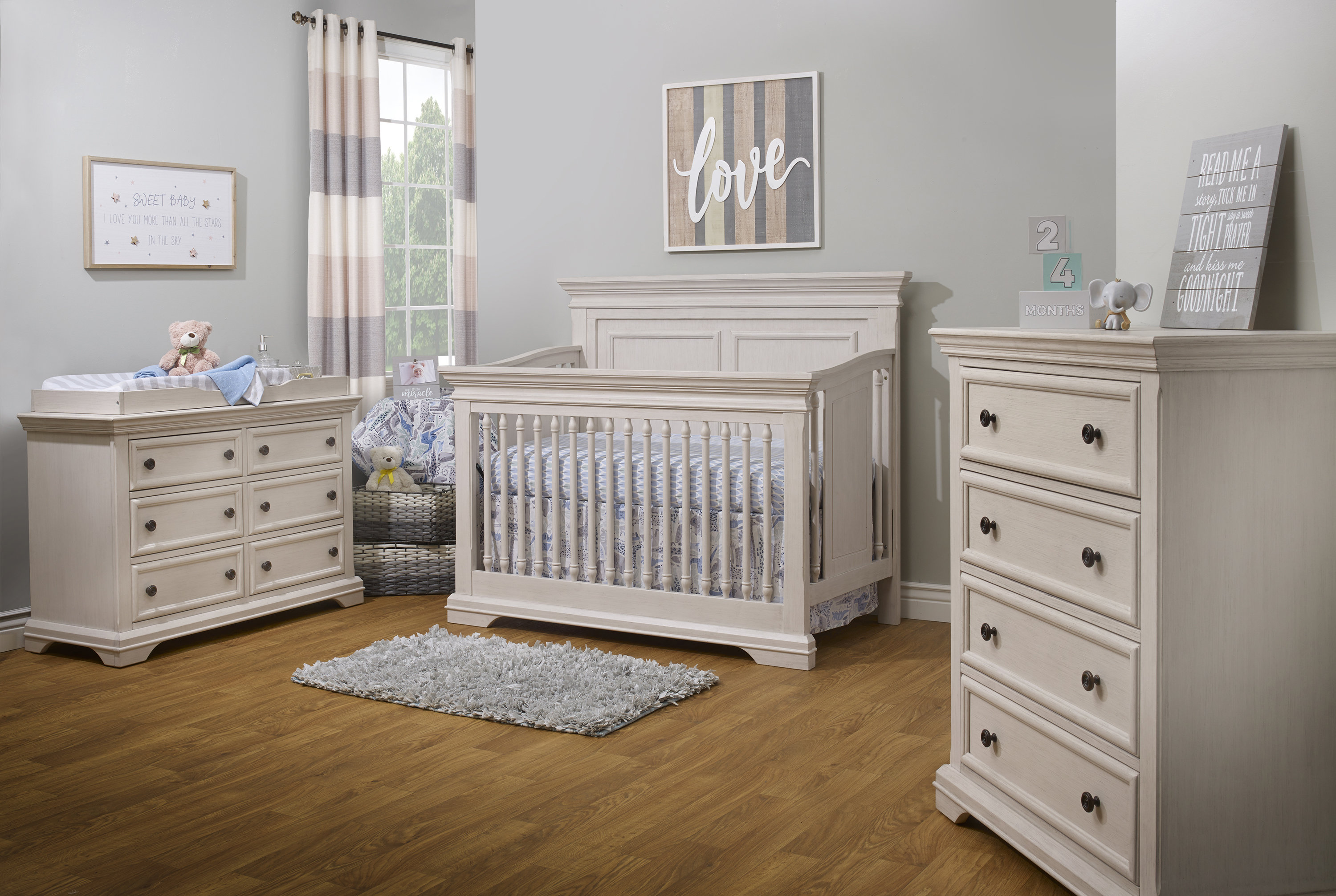 Antique white crib furniture best sale